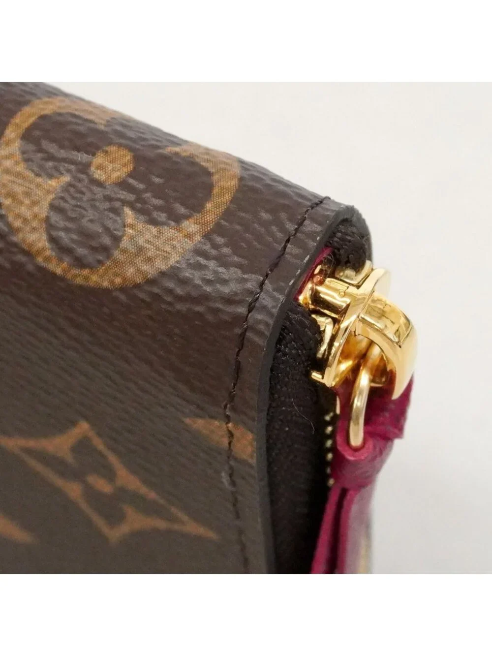 Louis Vuitton Wallet Monogram Portefeuille Clemence Fuchsia